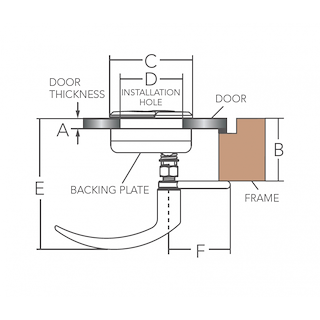 ALZAPAGLIOLO INOX 316 CON MANIGLIA