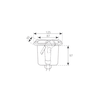 CONTENITORE DOCCIA BIANCO