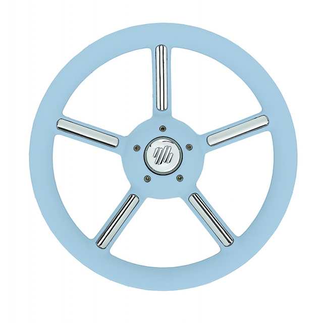 RUOTA TIMONE V56 CELESTE Ø MM.350