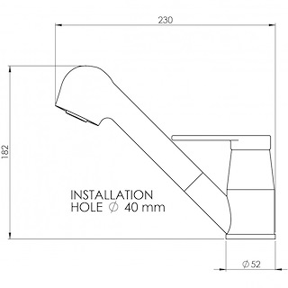 MISCELATORE CON DOCCIA ESTRAIBILE