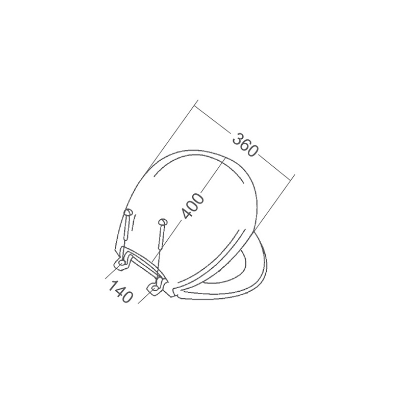 TAPPO IN PLASTICA PER WC