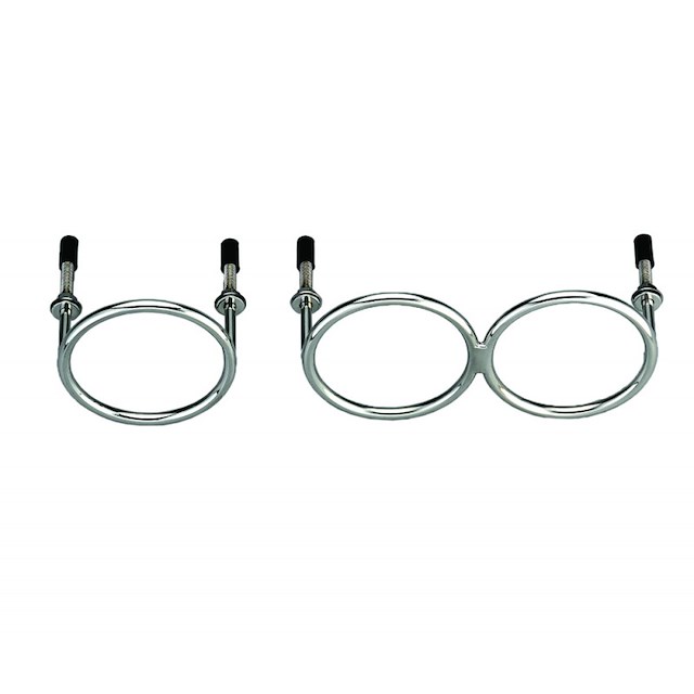 PORTABICCHIERE INOX AD ANELLI