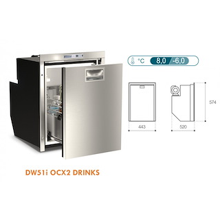 FRIGORIFERI/FREEZER DW DRINKS CON APERTURA A CASSETTO