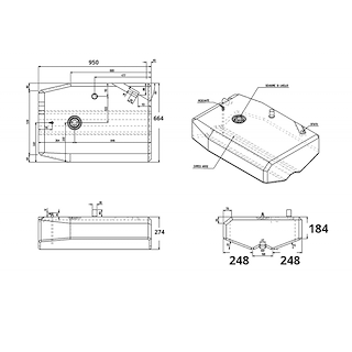 SERBATOIO CARBURANTE LT.133
