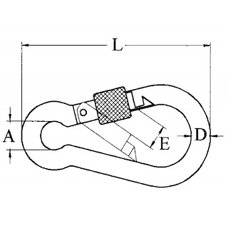 MOSCHETTONE INOX 316 A VITE