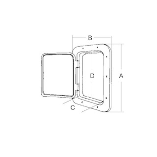 SPORTELLO MM.520X470