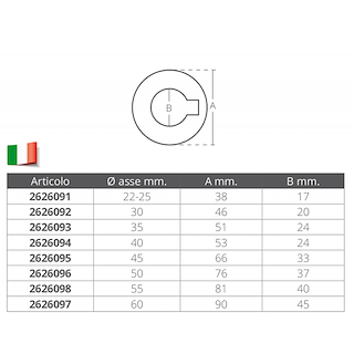 RONDELLA DI FERMO IN ACCIAIO INOX