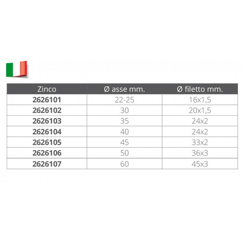 OGIVA PER  LINEA D'ASSE