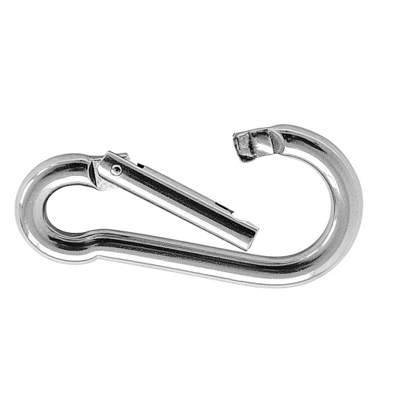 MOSCHETTONE INOX CON CHIUSURA DRITTA