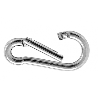 MOSCHETTONE INOX CON CHIUSURA DRITTA