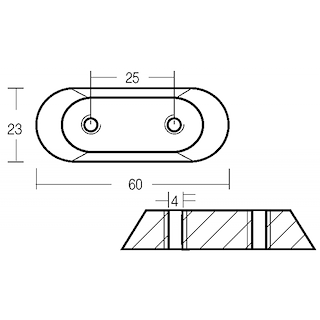 PIASTRINA PER MOTORE FUORIBORDO 2/150 HP