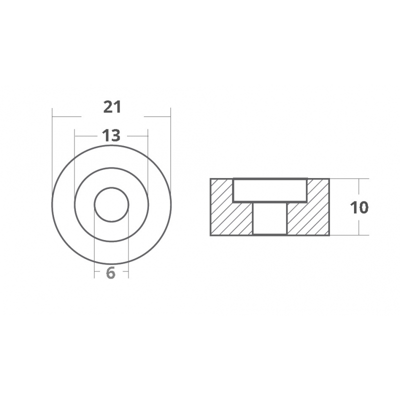 RONDELLA PER MOTORI O.M.C/JOHNSON/EVINRUDE 2-6 / 25-225 HP 4T