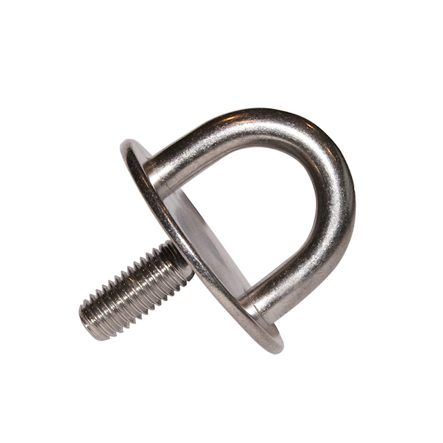 PIASTRA IN ACCIAIO INOX CON PRIGIONIERO