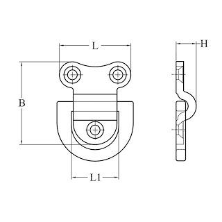PIASTRA INOX 316 C/ANELLO