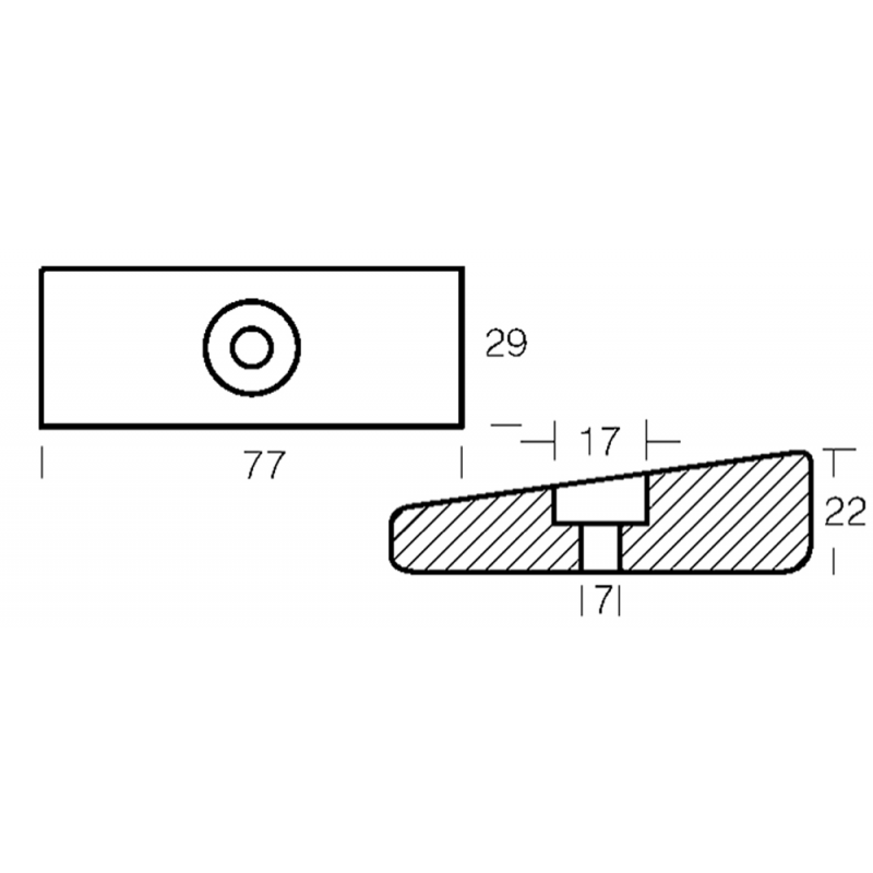 PIASTRINA PER MOTORI FUORIBORDO MERCURY/MARINER