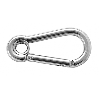 MOSCHETTONE IN INOX 316 CON OCCHIO E CHIUSURA DRITTA