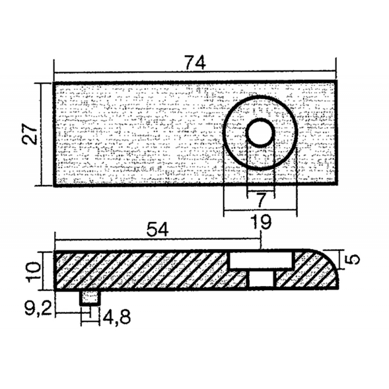 PIASTRA PER MOTORI MERCURY VERADO 200/275 HP