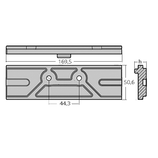 PIASTRA PER MOTORI MERCURY/MARINER 150 HP 4T