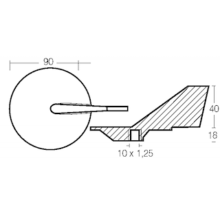 PINNA  PER YAMAHA 40/90 HP