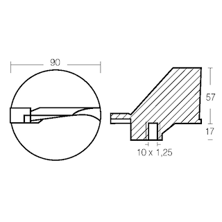 PINNA PER MOTORI YAMAHA 90/225-V4-V6