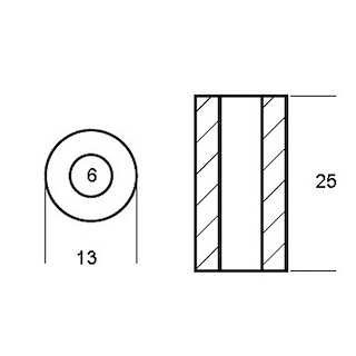 CILINDRO PER MOTORI YAMAHA 25 HP