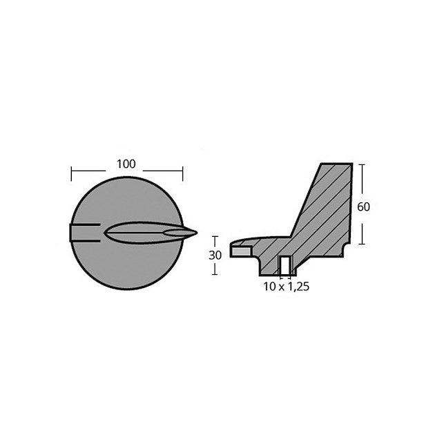 PINNA DIREZIONALE IN ALLUMINIO