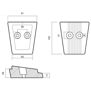 PIASTRA PER PIEDI VOLVO DPS-A/ DPS-B