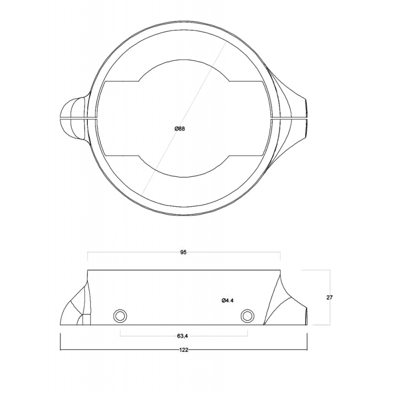 COLLARE IN ZINCO PER SAIL DRIVE