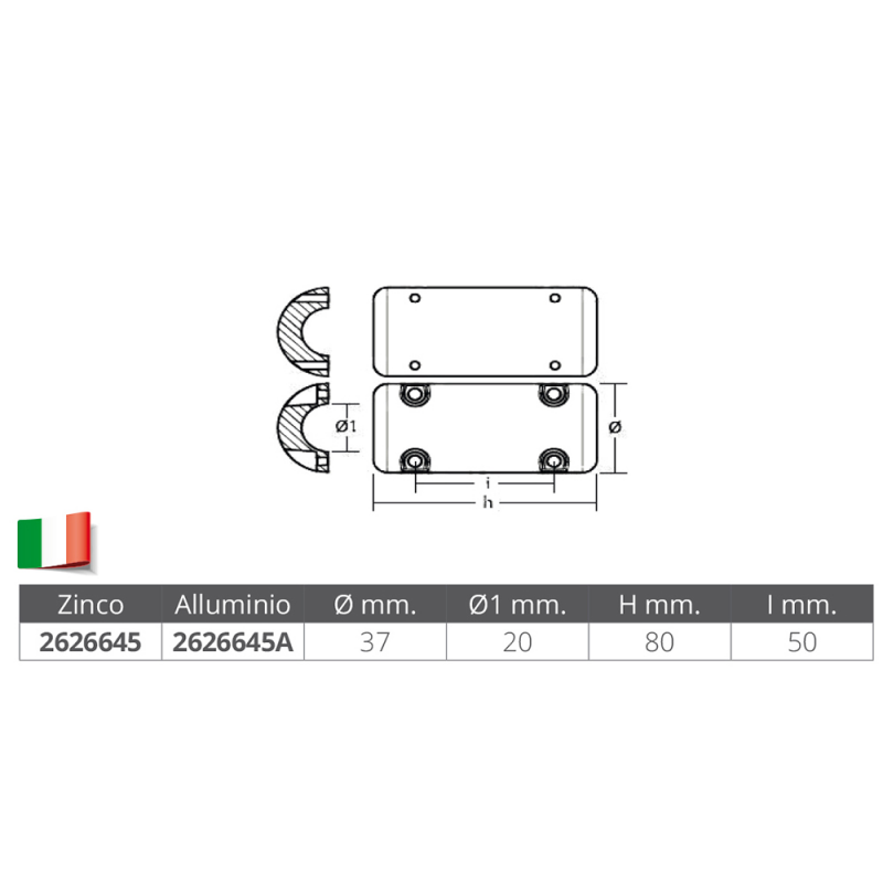 ANODO PER BOW THRUST SIDE POWER-SLEIPNER