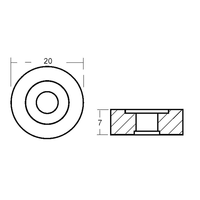 RONDELLA PER MOTORI TOHATSU 2,5/8 HP