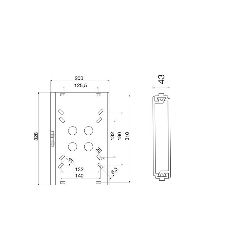 GUIDA SCORREVOLE PER SCOCCA