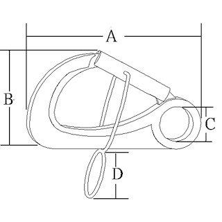 MOSCHETTONE INOX 316
