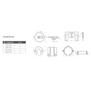 KIT ALLUMINIO MERCRUISER BRAVO I