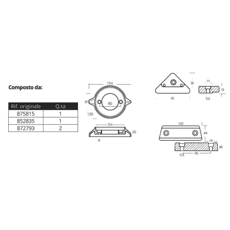 KIT ALLUMINIO VOLVO 290 C