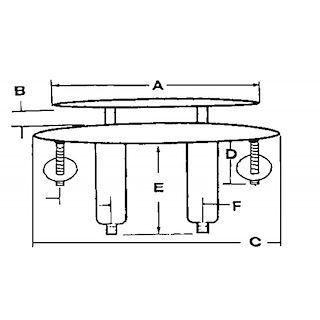 BITTA A SCOMPARSA INOX 316