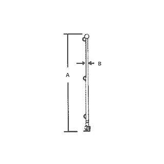 ASTA PORTA BANDIERA INOX