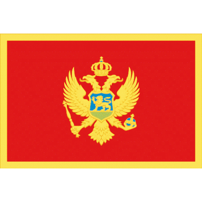 BANDIERA MONTENEGRO