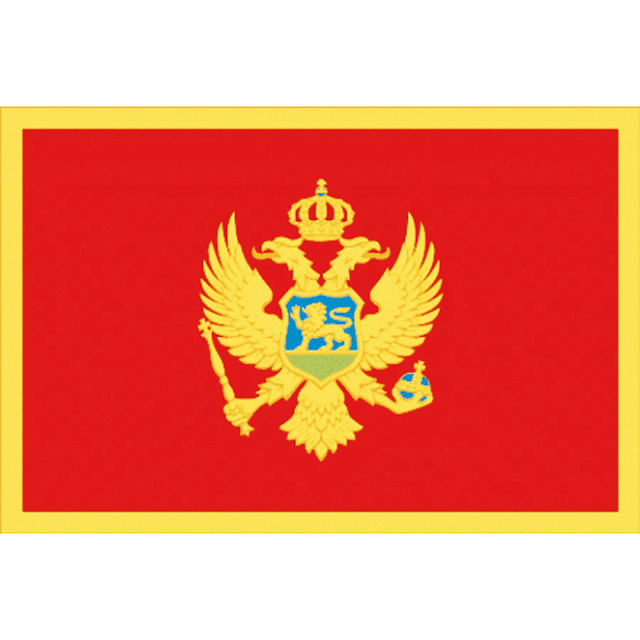 BANDIERA MONTENEGRO