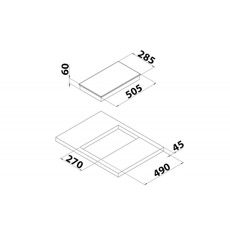 PIANO COTTURA IN VETROCERAMICA