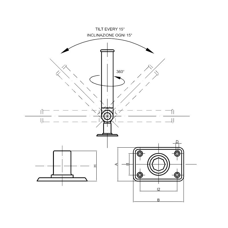 PORTACANNE IN OTTONE