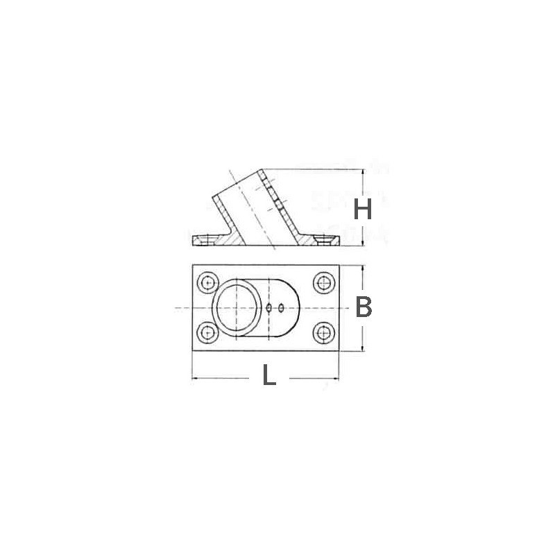 BASE RETTANGOLARE INCLINATA