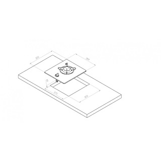 PIANOCOTTURA VETRO 1 FUOCO 325X262