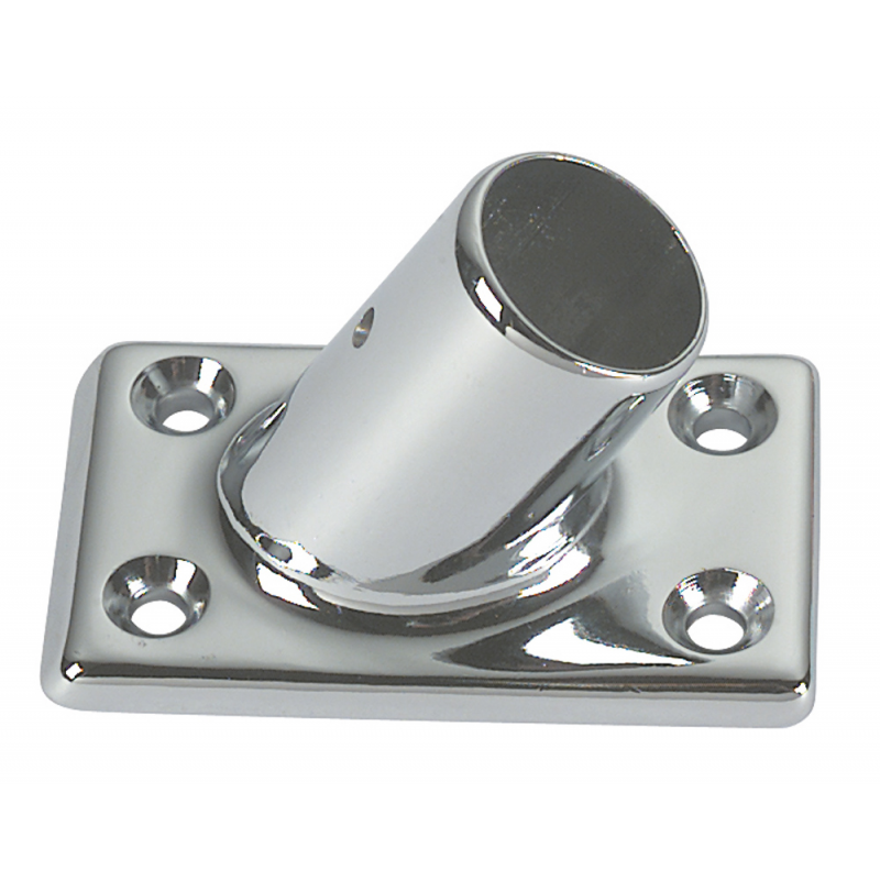 BASE OTTONE RETTANG. 60°Ø MM.22