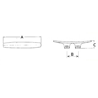BITTA IN ACCIAIO INOX MM.215