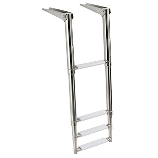 SCALETTE INOX TELESCOPICHE 4 GRADINI