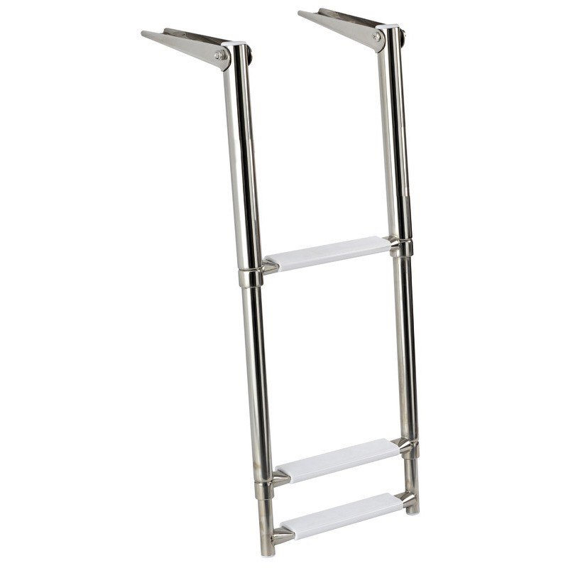 SCALETTE INOX TELESCOPICHE 3 GRADINI