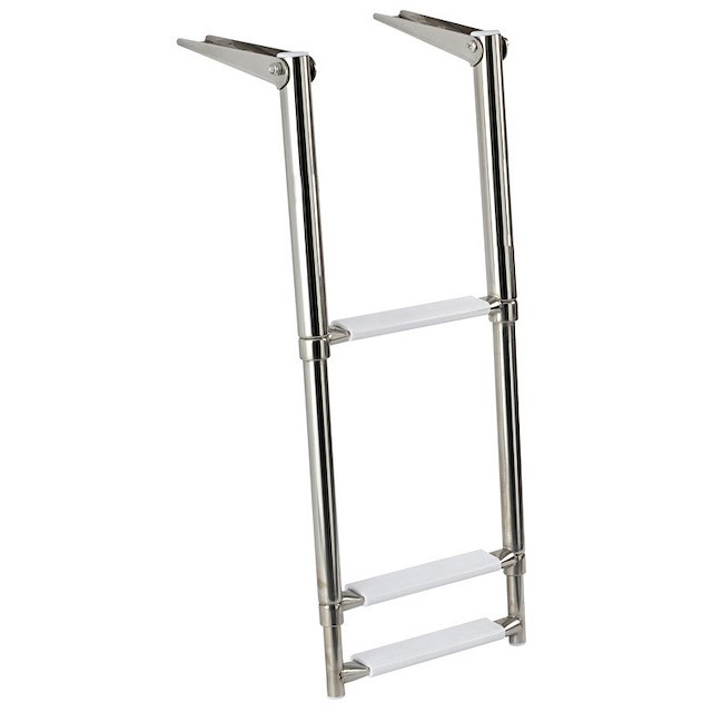 SCALETTE INOX TELESCOPICHE 3 GRADINI