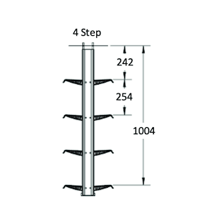 SCALETTA TELESCOPICA 4 GRAD. NEG.