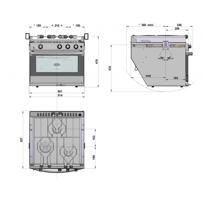 CUCINA CON FORNO/GRILL BRETAGNE