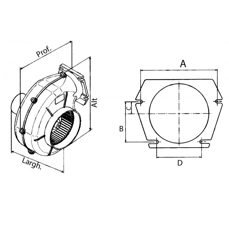 ASPIRATORE PORTATA 280 MC/ORA